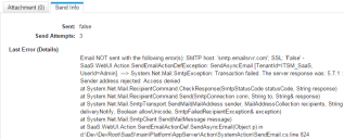 Image of the Send Info tab.